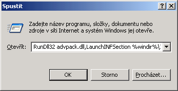 Odstraňte jedním příkazem Windows Messenger